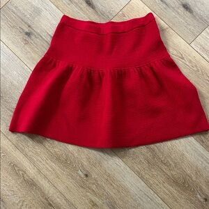 Cynthia Rowley Vibrant Red A-Line Skirt